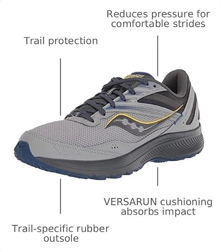 Saucony Men's Cohesion TR15 Trail Running Shoe, Alloy/Sapphire, 11