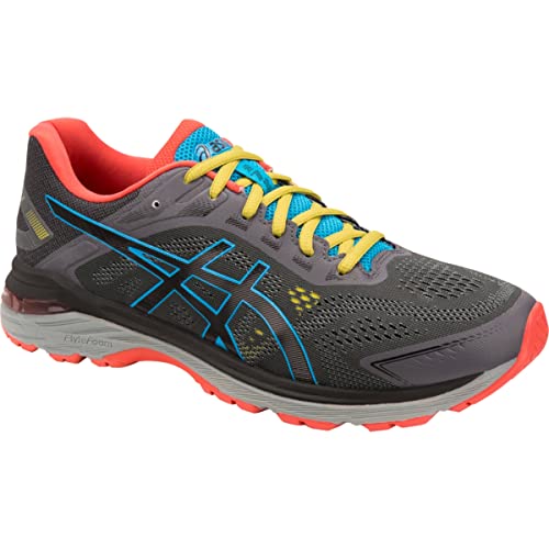 ASICS Men's GT-2000 7 Trail Running Shoes, 9.5, Dark Grey/Black