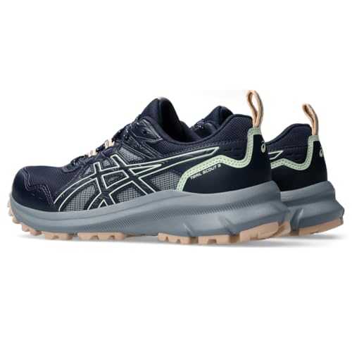ASICS Women's Trail Scout 3 Running Shoe, 5.5, Midnight/Whisper Green