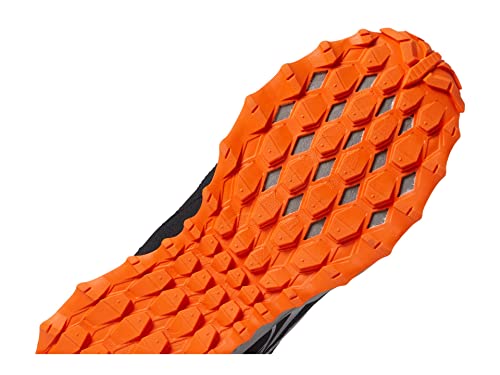 Saucony Cohesion Tr14 Lace to Toe Sneaker, Black/Orange, 4 US Unisex Big Kid