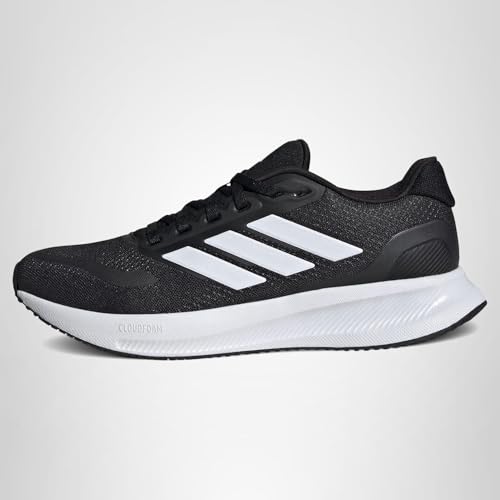 Adidas Women's Run Falcon 5, Black/White/Black, 7.5