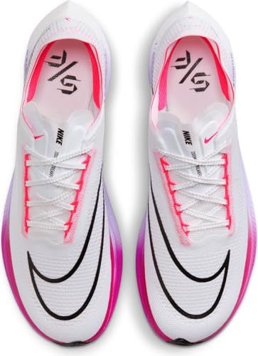 Nike Streakfly Men's Road Racing Shoes (DJ6566-104, White/Vivid Grape/Purple Agate/Black) Size 13