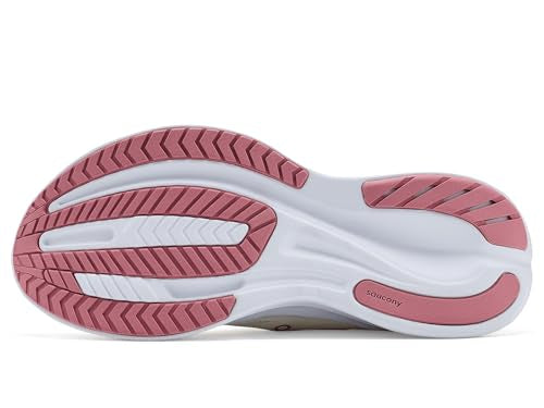 Saucony Women's Cohesion 18 Sneaker, Vanilla/Mauve, 9