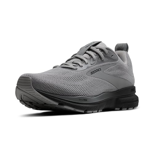 Brooks Men’s Trace 4 Neutral Running Shoe - Grey/Black/Ebony - 11.5 Medium