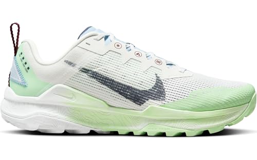 Nike Men's React Wildhorse 8 Running Shoes, Summit White Thunder Blue Vapor Green, 7.5 Men - alternate view 5