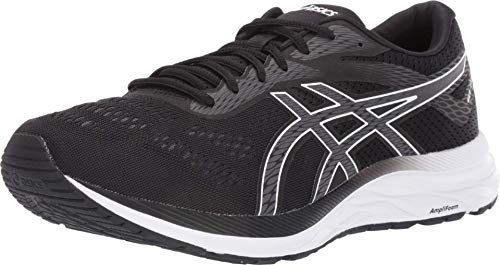 ASICS Men's Gel-Excite 6 Running Shoes, 11XW, Black/White