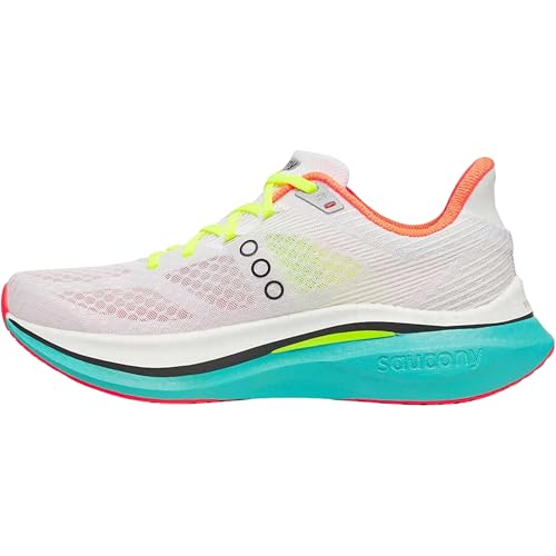 Saucony Men's Endorphin Speed 5 Sneaker, White/Mutant, 12