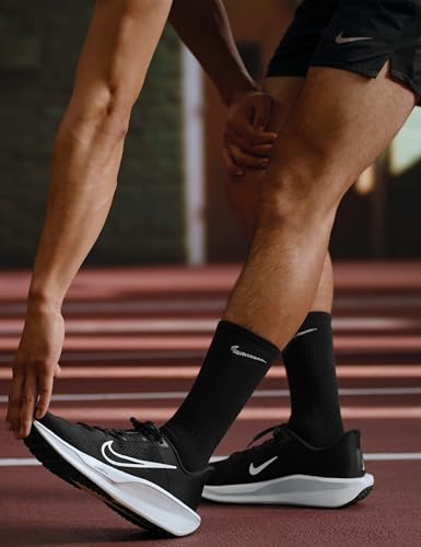 Nike Men's Quest 6 Road Running Shoes, Black/White-Iron Grey, 10