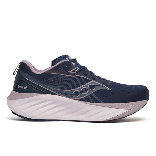 Saucony Women's Triumph 22 Sneaker, Navy/Dusk, 8.5