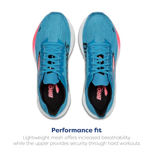 Brooks Men’s Hyperion Max 2 Neutral Running Shoe - Crystal Seas/Diva Pink/Black - 12 Medium - alternate view 4
