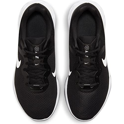 Nike Men's Revolution 5 Flyease Running Shoe, Black White Iron Grey, 7.5 UK