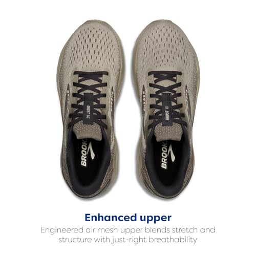 Brooks Men’s Ghost 16 Neutral Running Shoe - London-Fog/Falcon/Coconut - 9 Medium - alternate view 4