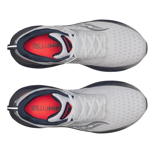 Saucony Men's Triumph 22 Sneaker, Cloud/Navy, 12