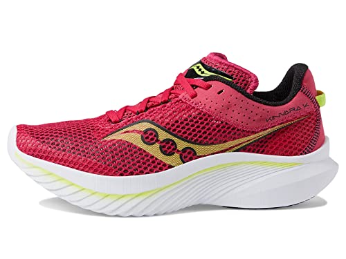 Saucony Women's Kinvara 14 Sneaker, RED Rose, 7