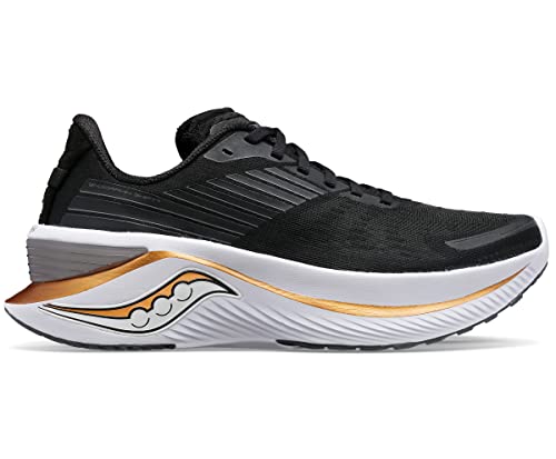 Saucony Men's Endorphin Shift 3 Running Shoe, Black/GOLDSTRUCK, 9.5 Wide