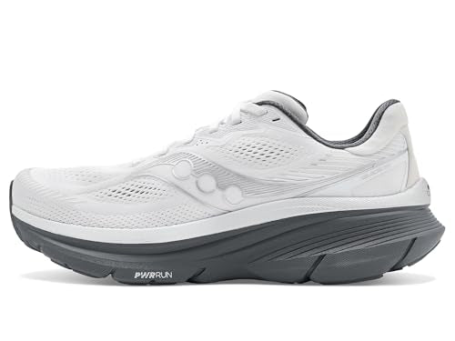 Saucony, Men, Guide 19, White/Shadow, 12.5, Medium