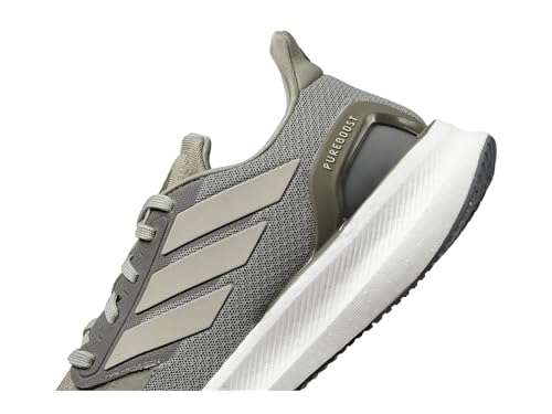 Adidas Men's Pureboost 5, Silver Pebble/Wonder Beige/Olive Strata, 11.5