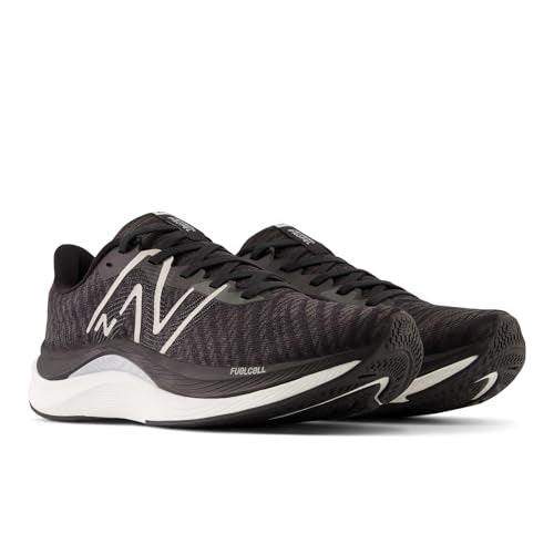New Balance Women's FuelCell Propel V4 Running Shoe, Black/White, 9.5