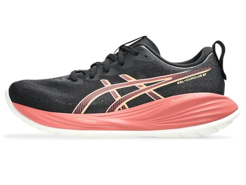 ASICS Women's Gel-Cumulus 27 Trainers, Black Orange Glow, 10 US