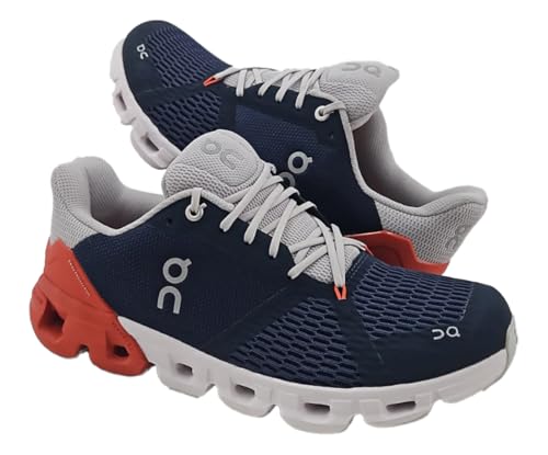 On Cloudflyer Mens Shoes Size 9.5, Color: Navy/Orange-Blue