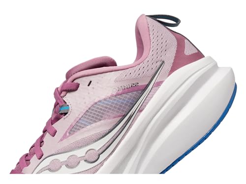 Saucony Women's Omni 22 Sneaker, Orchid/Cobalt, 11