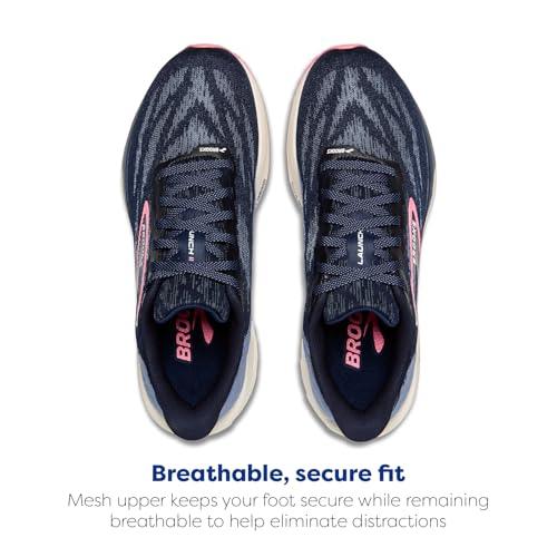 Brooks Women’s Launch 11 Neutral Running Shoe - Peacoat/Blue/Peach - 7.5 Medium