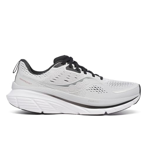 Saucony Men's Guide 18 Sneaker, Cloud/Black, 10
