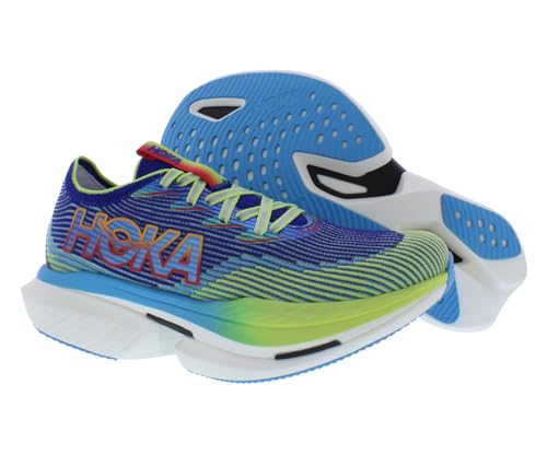 HOKA Cielo X1 Unisex Shoes Size 9.5, Color: Evening Sky/Lettuce - alternate view 2