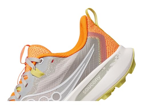 Saucony Women's Peregrine 15 Sneaker, Dove/Peel, 6