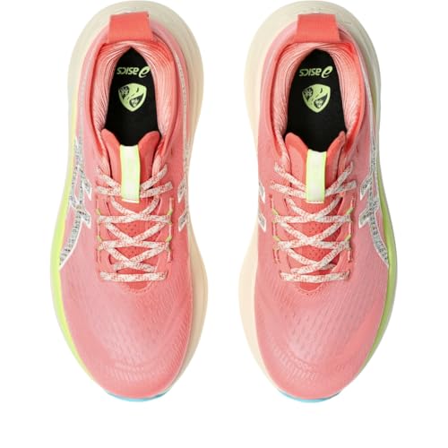 ASICS Women's Gel-Nimbus 27 Trail Running Shoes, 10.5, Nature Bathing/Guava