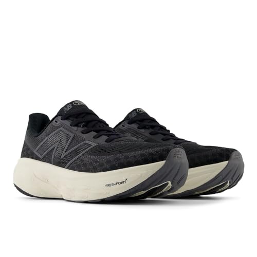 New Balance Women's Fresh Foam X 1080 V14 Running Shoe, Black/Phantom/Sea Salt, 8 M