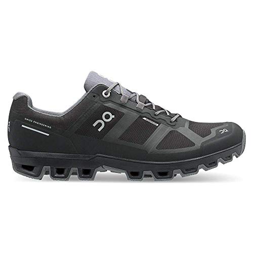 On-Running Mens Cloudventure Waterproof Black/Graphit Trail Runner - 9