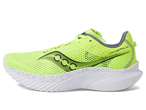 Saucony Women's Kinvara 14 Sneaker, Citron/Black, 6