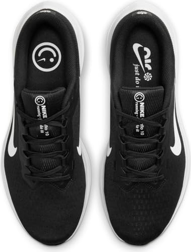Nike Men's Winflo 10Sneaker, Black White Black, 10.5 US
