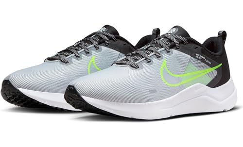 Nike Men's Downshifter 12 Running Shoe, Wolf Grey White Black Volt, 11.5 US