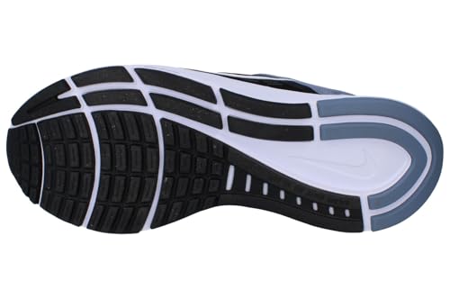 Nike Air Zoom Structure 24 Men's Running Shoes, Men's Sneaker, Black White Ashen Slate Cobalt Bliss, 11.5 US