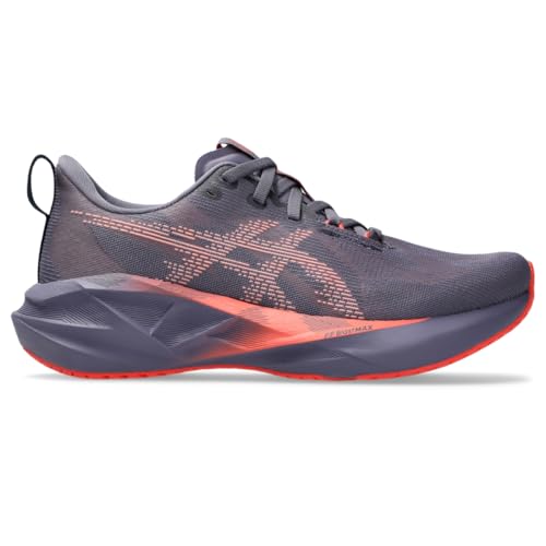 ASICS Women's NOVABLAST 5 Running Shoes, 10, Greyish Purple/Coral Reef - alternate view 9