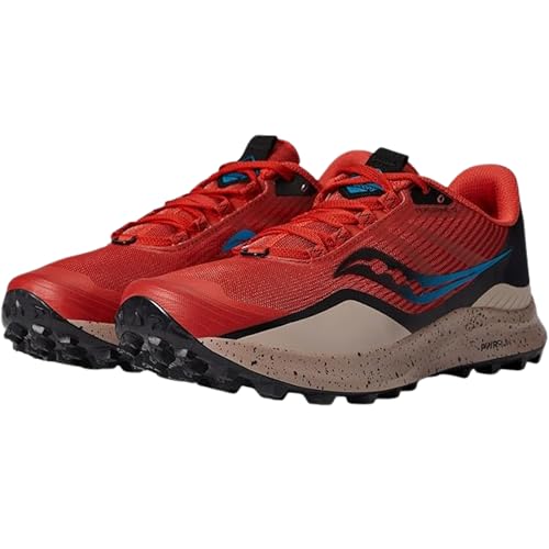 Saucony Men's Peregrine 12 Sneaker, Clay/Loam, 8.5