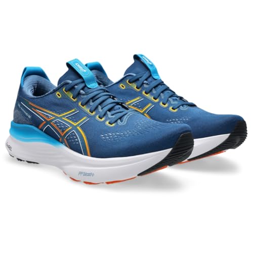 ASICS Men's Gel-Kayano 32 Running Shoes, 9.5, Twilight Blue/ANZU