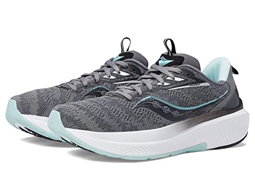 Saucony Echelon 9, Running Shoe Womens, Charcoal/Ice, 7
