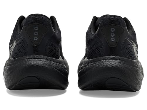 Saucony Men's Ride 19 Sneaker, Black/Black/Black, 10.5
