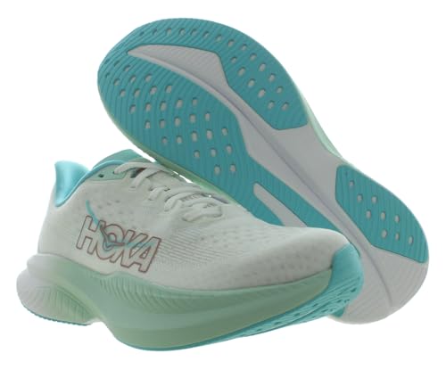 HOKA Mach 6 Womens Shoes Size 9, Color: Frost/Rose Gold - alternate view 2