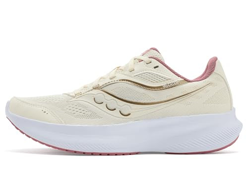 Saucony Women's Cohesion 18 Sneaker, Vanilla/Mauve, 9