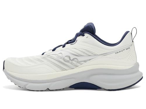 Saucony Men's Endorphin Pro 5 Sneaker, Ivory/Naval, 10.5