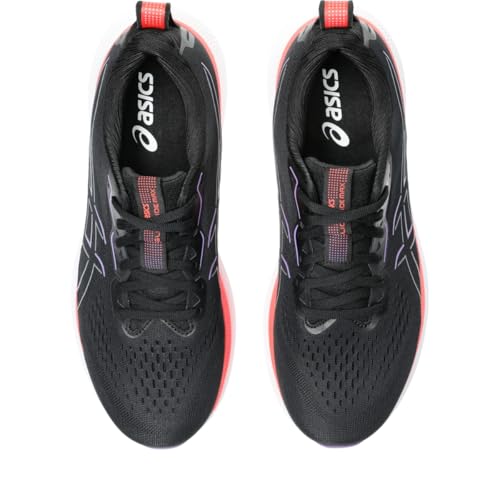 ASICS Men's GLIDERIDE MAX Running Shoe, 10.5, Black/Flash RED