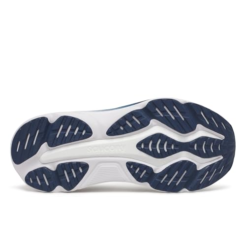 Saucony Men's Hurricane 25 Sneaker, Flint/Navy, 11 Wide