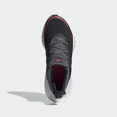 Adidas Men's Ultraboost 21, Grey/Black/Solar Red, 11