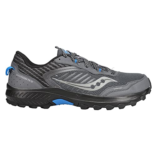 Saucony Men's Excursion TR15 Trail Running Shoe, Shadow/Royal, 11