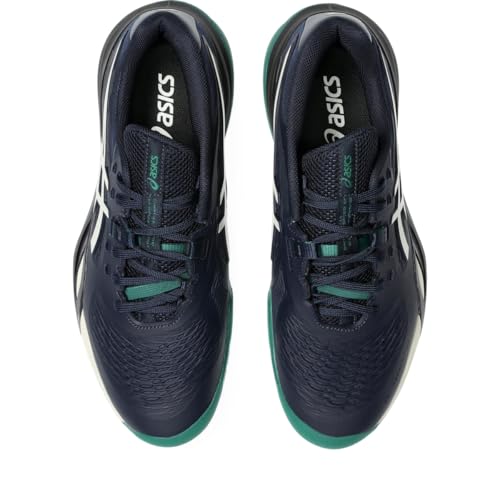 ASICS Men's Gel-Resolution X Tennis Shoes, 7.5, Midnight/Cream