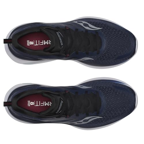 Saucony Men's Omni 22 Sneaker, Navy/Currant, 11.5